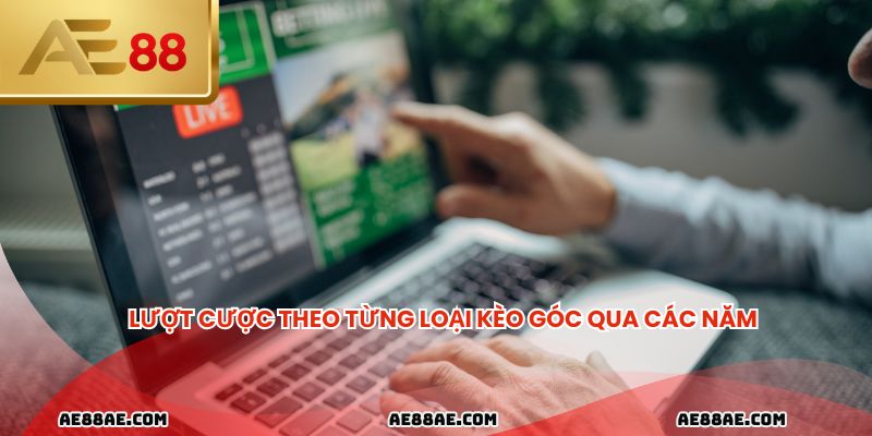 Lượt cược theo từng loại kèo góc qua các năm
