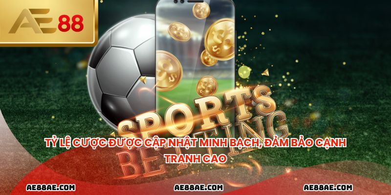 Tỷ lệ cược được cập nhật minh bạch, đảm bảo cạnh tranh cao
