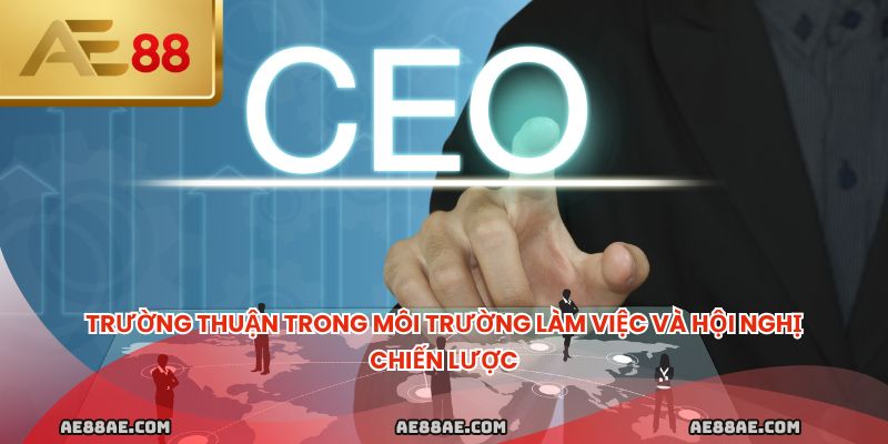 Trường Thuận trong môi trường làm việc và hội nghị chiến lược